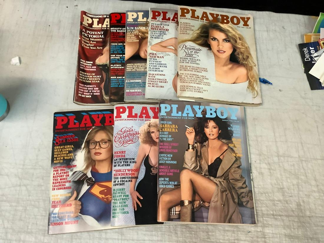 Large lot of Playboy magazines (1981-1983): Large lot of Playboy magazines (1981-1983)