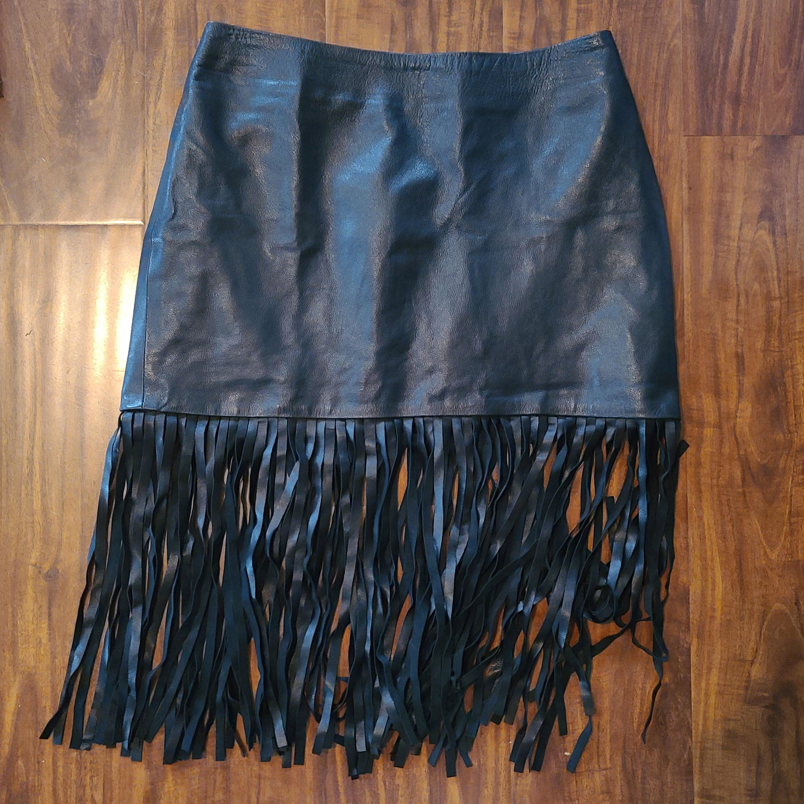 The Perfext Leather Fringe Skirt XS: The Perfext Leather Fringe Skirt XS