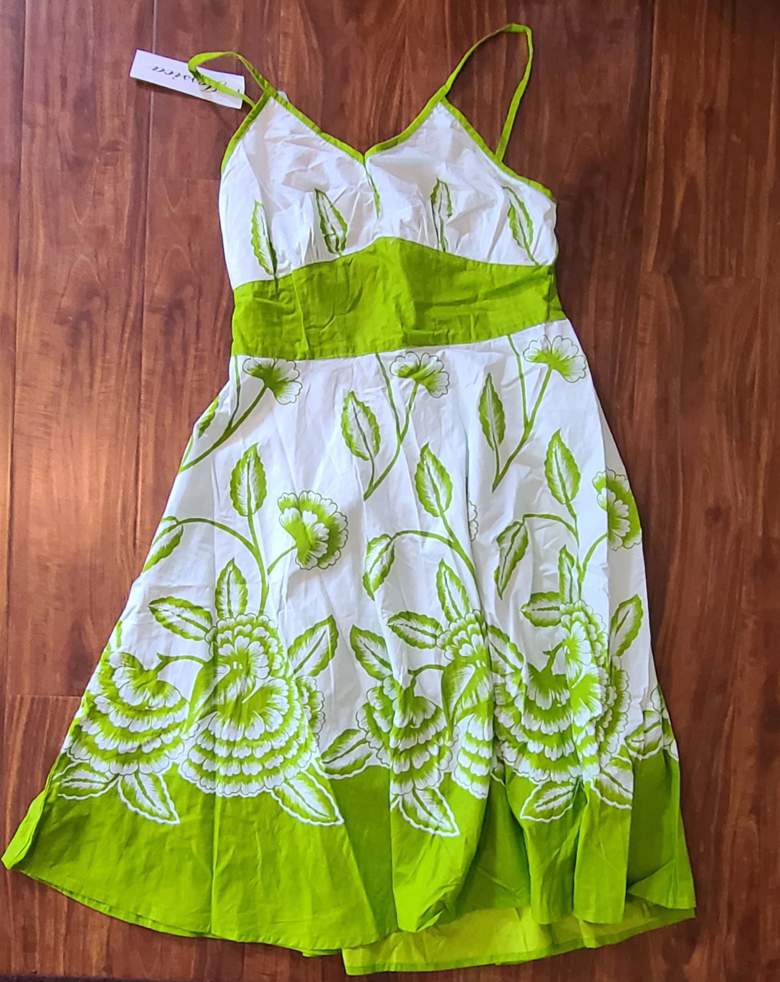 NWT Jessica Lime Summer Dress XL: NWT Jessica Lime Summer Dress XL