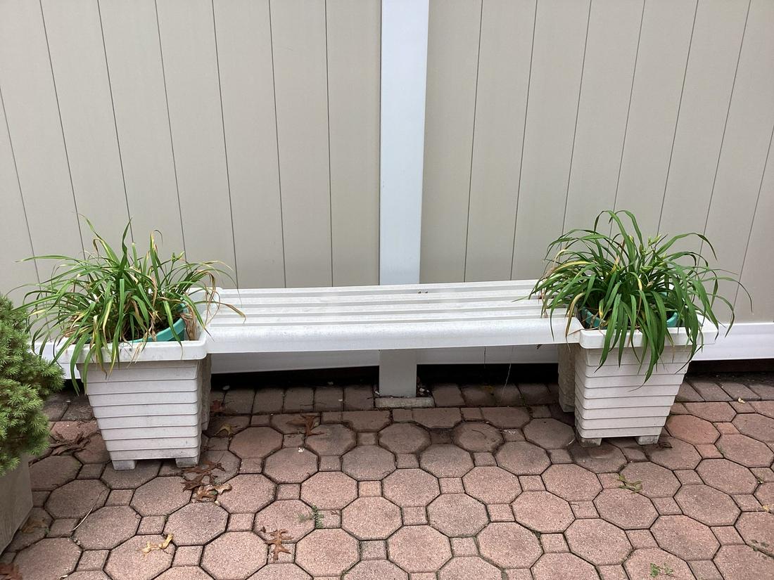 Double Planter Bench 69" long (1 of 1)