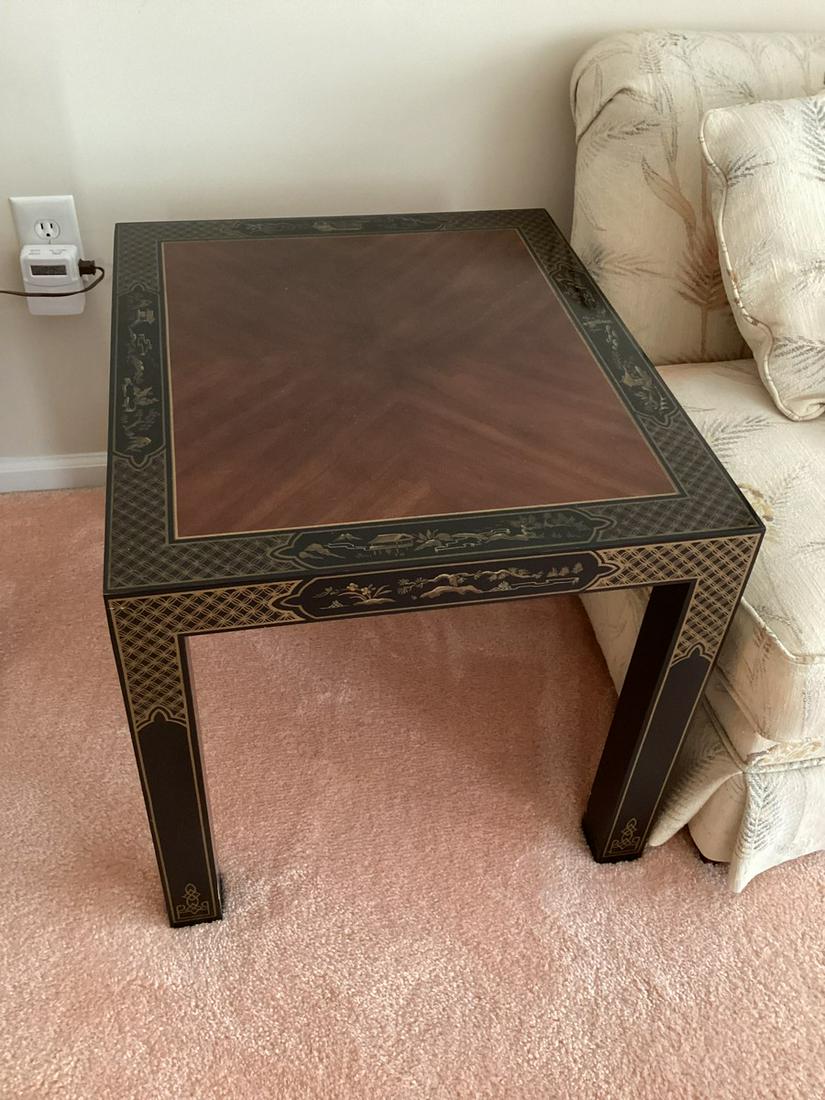 Vintage Drexel Heritage Laquered Side Table 26"x22"x21" (1 of 1)