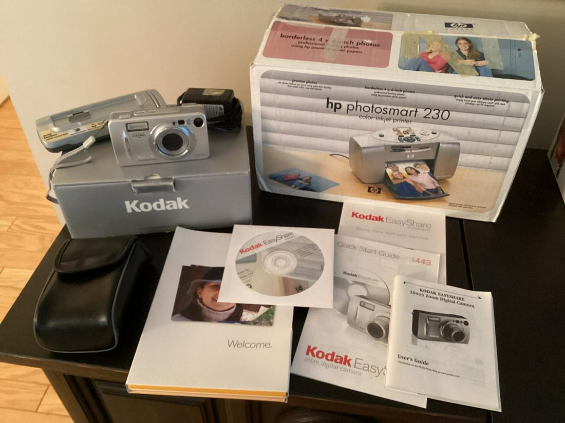 Kodak EasyShare Digital Camera & hp Photosmart 230 Printer with papers and accessories (1 of 1)