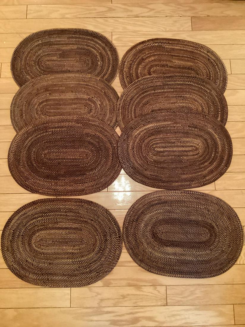 Set of 8 Williams Sonoma Hand Woven Placemats 20" (1 of 1)