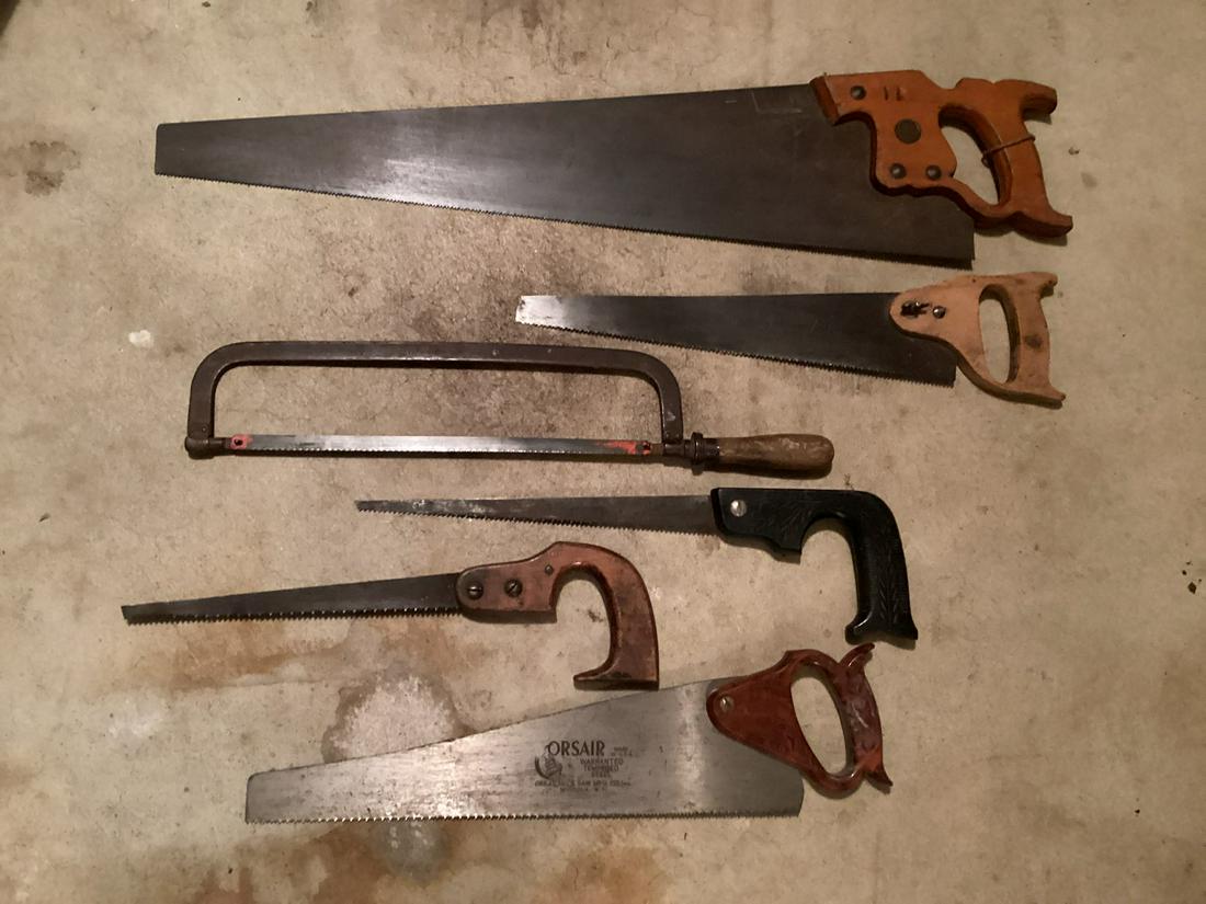 Lot of Vintage Saws: Lot of Vintage Saws