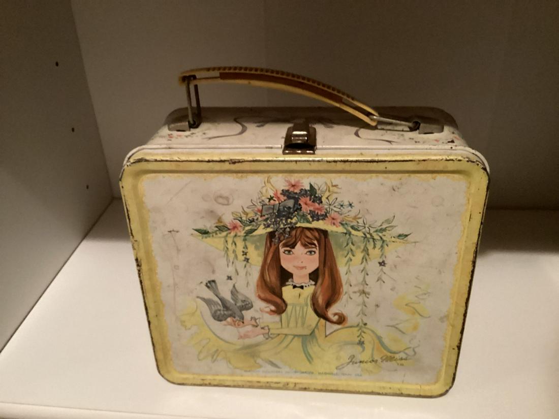 1960s Aladdin Junior Miss Metal Lunch Box: 1960s Aladdin Junior Miss Metal Lunch Box