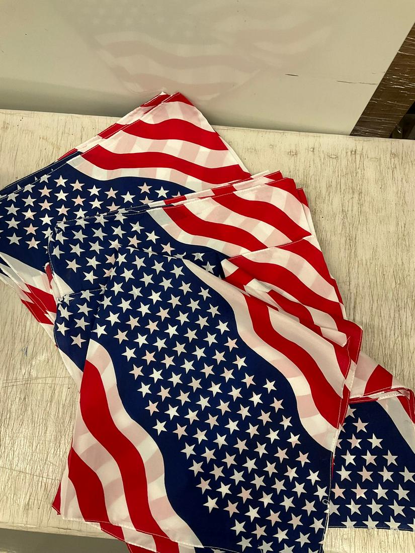large lot of american flag bandanas: large lot of american flag bandanas