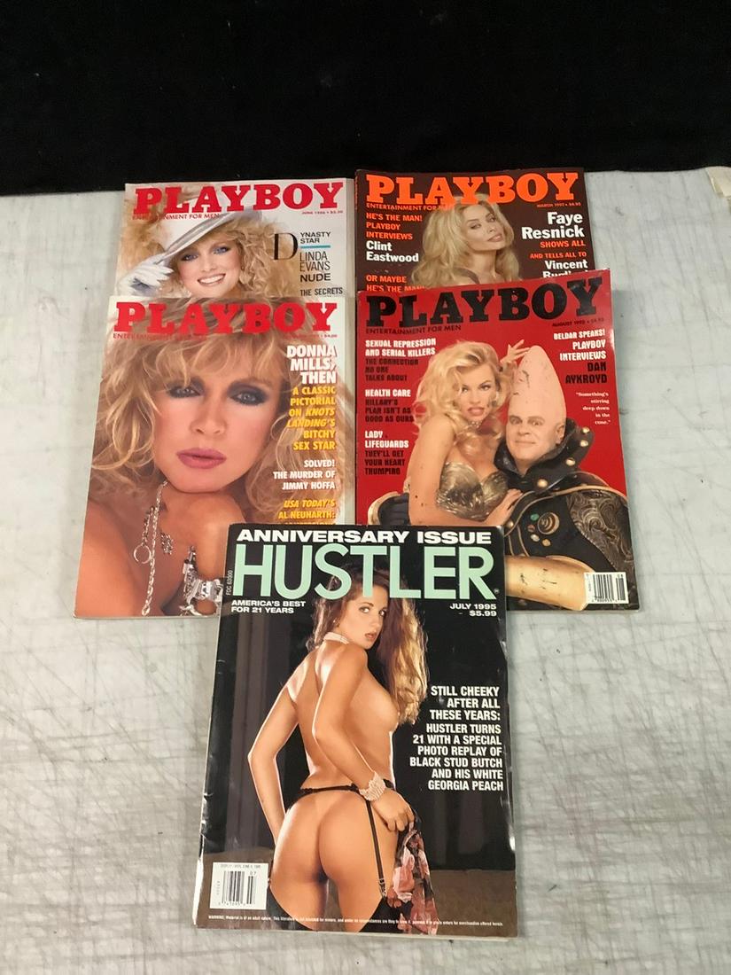 Lot of Hustler and playboy magazines: Lot of Hustler and playboy magazines