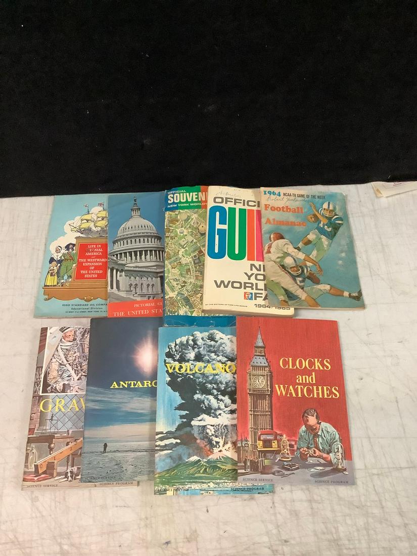 Science bulleting program books, new york guide and souvenier map and more (1 of 1)