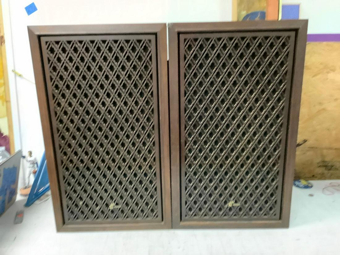 Vintage Pair of Wharfedale speakers 13x13x26 missing subwoofers (1 of 1)