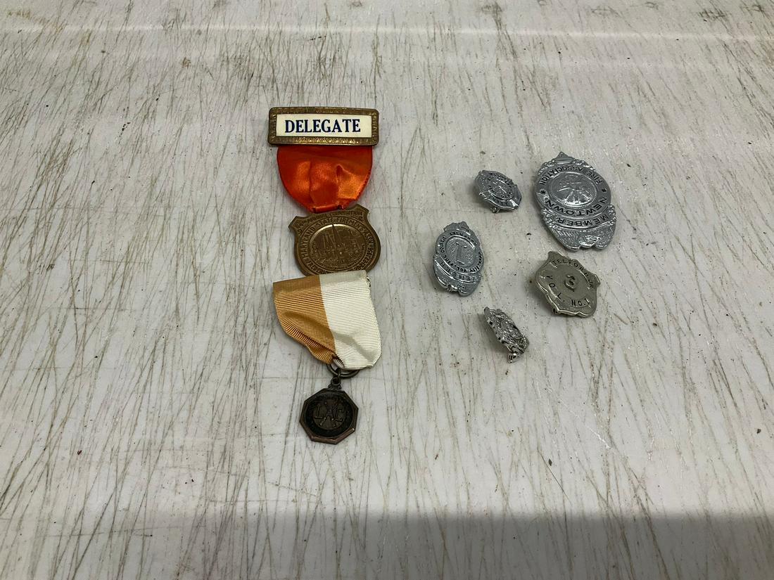 Lot of Police and Fireman Badges (1 of 1)