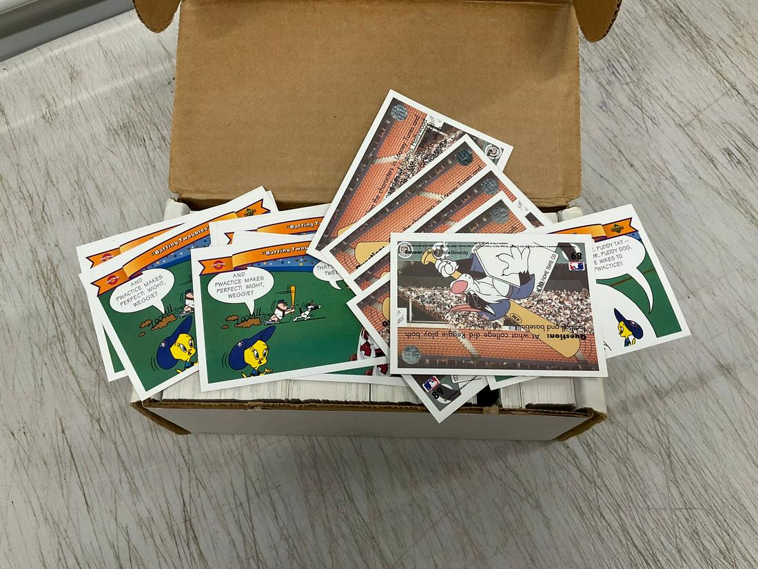 Lot of Upper Deck Looney Tunes Baseball Trivia Cards (1 of 1)