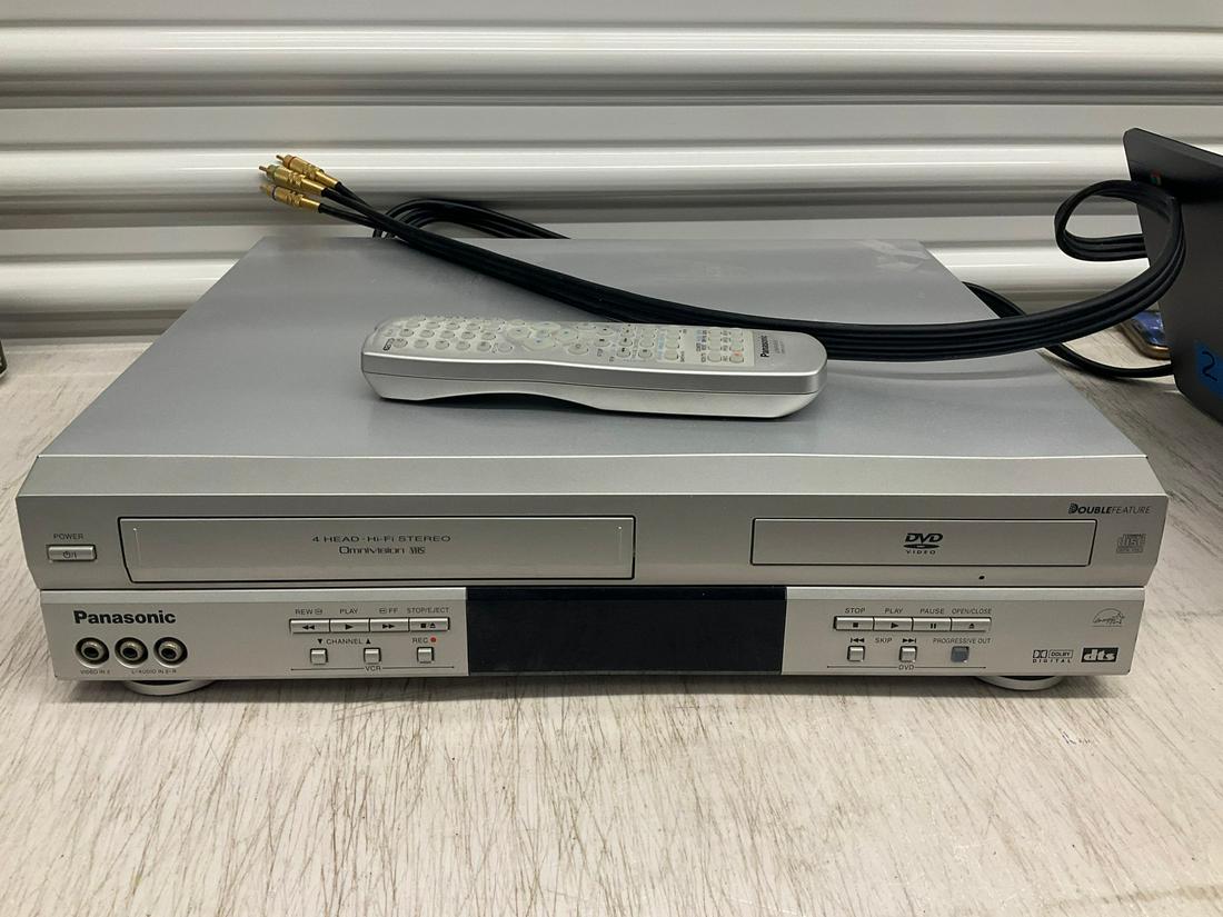 Double Feature 4 Head Hi-Fi Stereo with Panasonic Remote, Model # PV-D4743S (1 of 1)