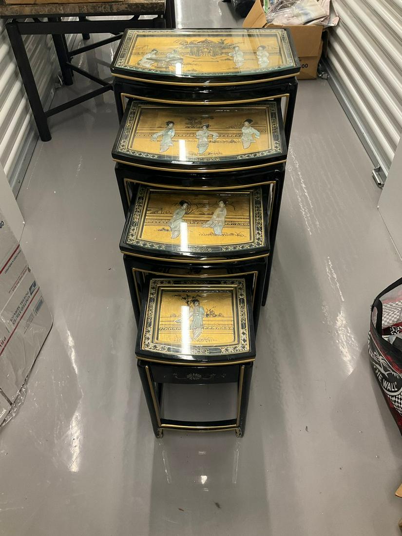 Decorative matching side tables (varying in size) (biggest 20"x14"x26") (1 of 1)