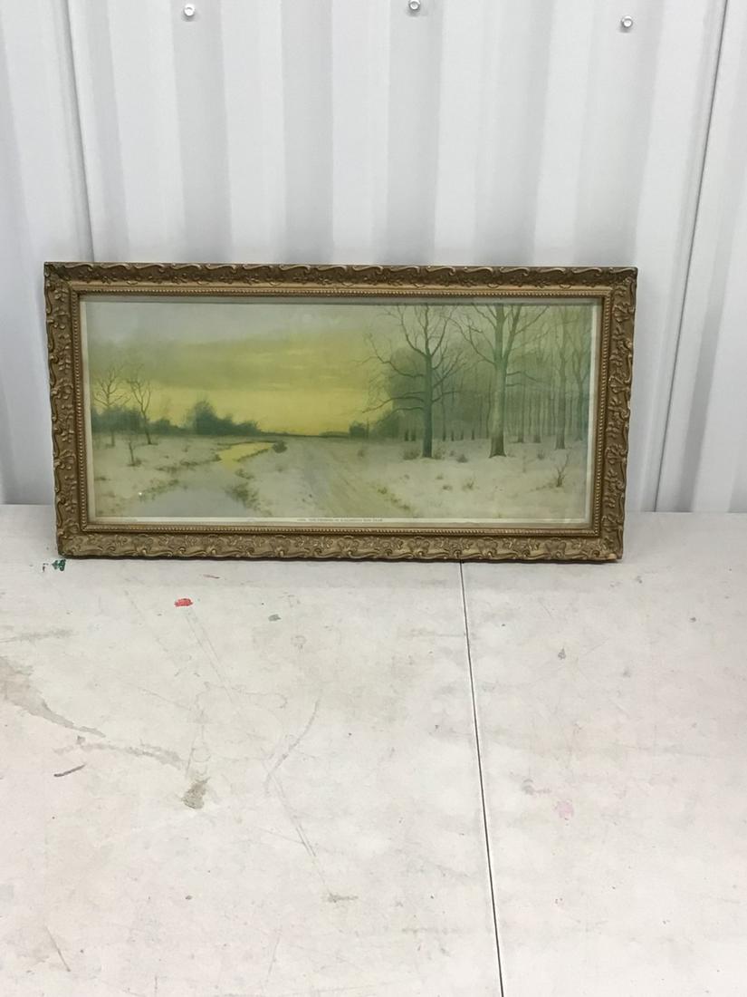 Vintage "The Promise of a Glorious New Year" Framed Print (1 of 1)