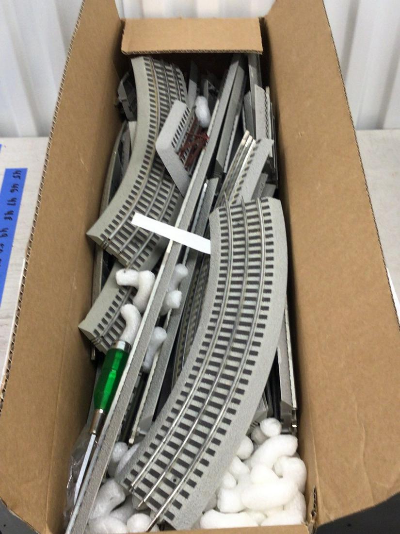 Box Full of Assorted Lionel O Gauge Train Tracks (1 of 1)