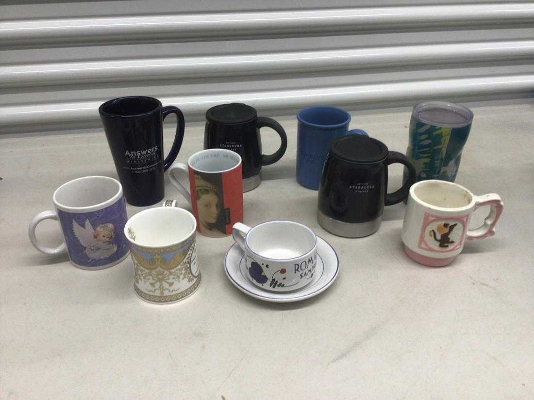 Lot of travel mugs, coffee mugs, and more: Lot of travel mugs, coffee mugs, and more