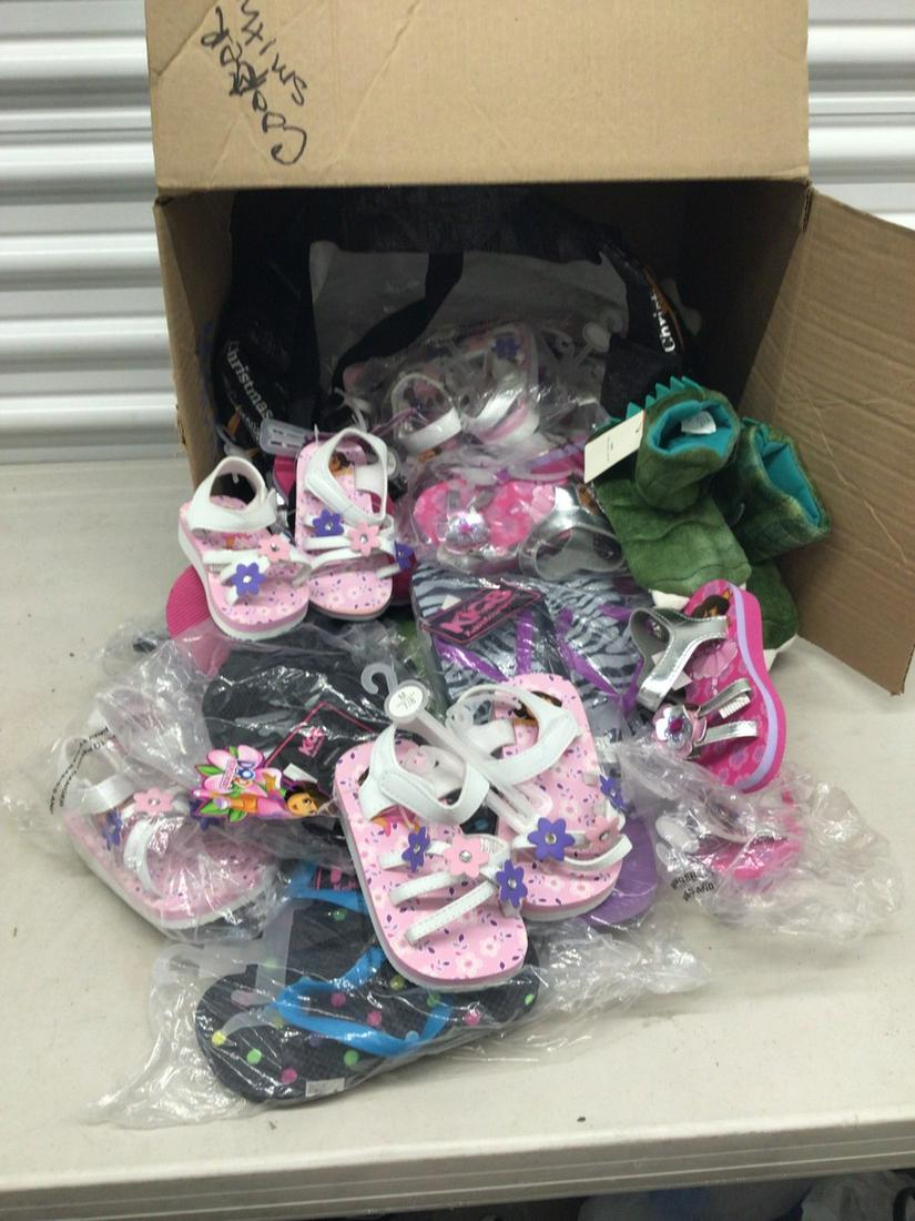 Assorted Kids Flip-Flops and Dinosaur slippers (1 of 1)