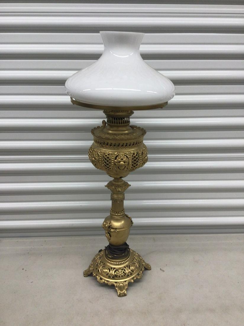 Victorian Oil Lamp (electrified) (1 of 1)