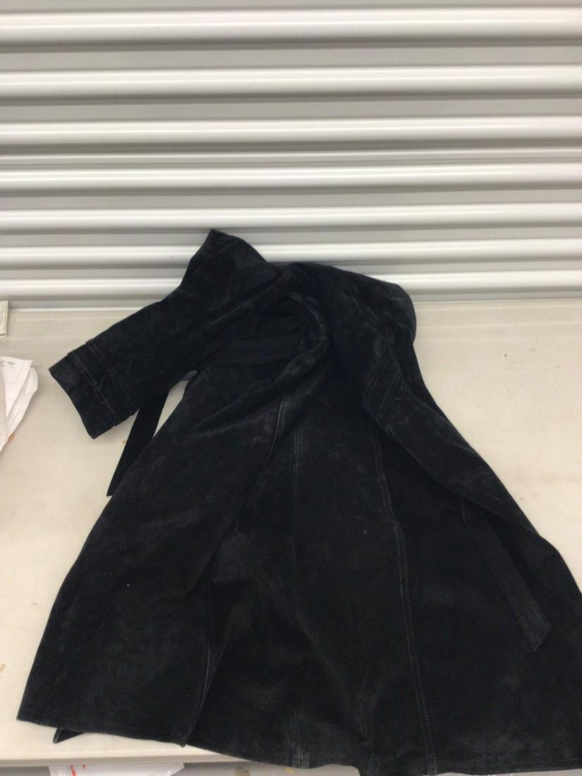 Suade Trench Coat with Hood 15/16: Suade Trench Coat with Hood 15/16