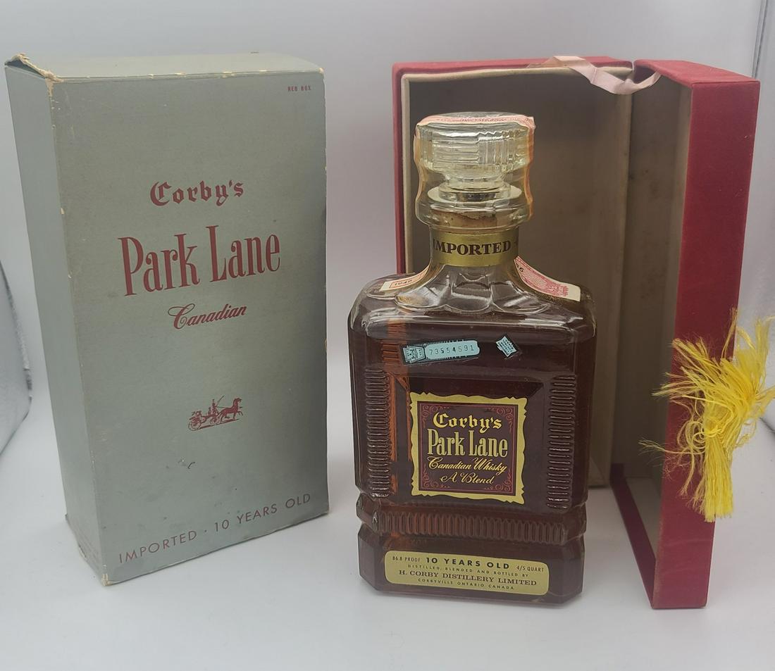 Vintage Sealed 1948 Corby's Park Lane Canadian Whiskey (1 of 1)