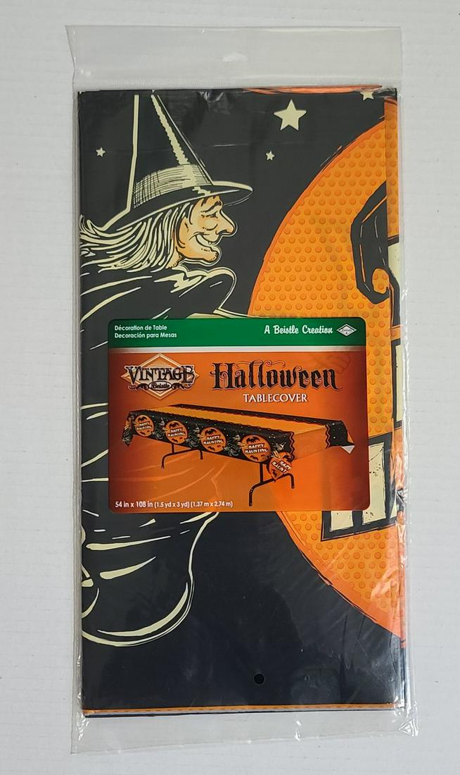 New Vintage Repro Beistle Halloween Tablecover (1 of 1)