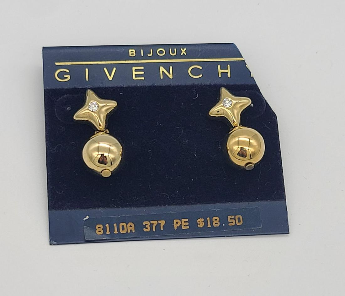 NOS Givenchy Bijoux Pierced Earrings: NOS Givenchy Bijoux Pierced Earrings