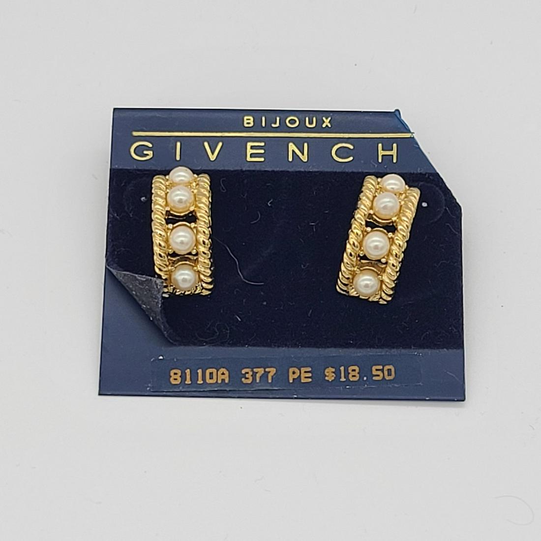 NOS Givenchy Bijoux Pierced Earrings: NOS Givenchy Bijoux Pierced Earrings