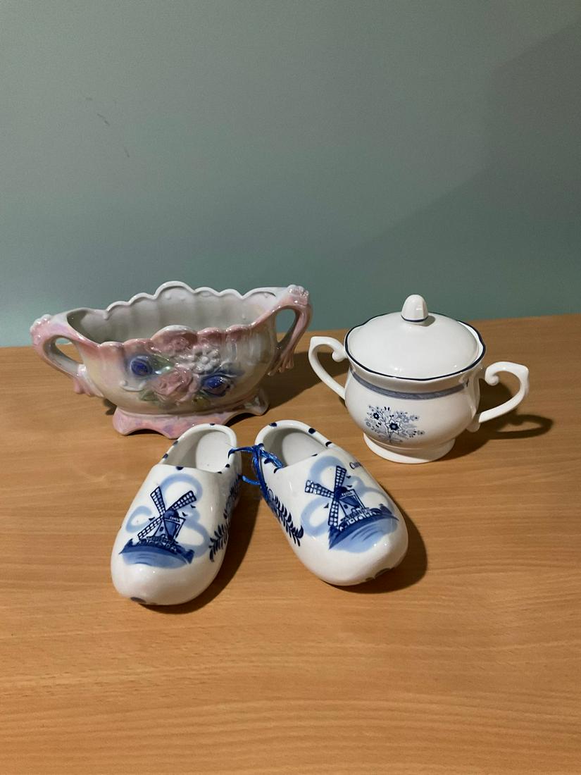 Lenox Blue Ribbon Covered Dish, Porcelain Clogs, and more (1 of 1)