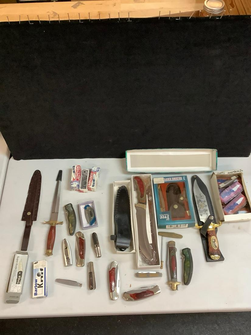 Large lot of knives and blades longest 12": Large lot of knives and blades longest 12"