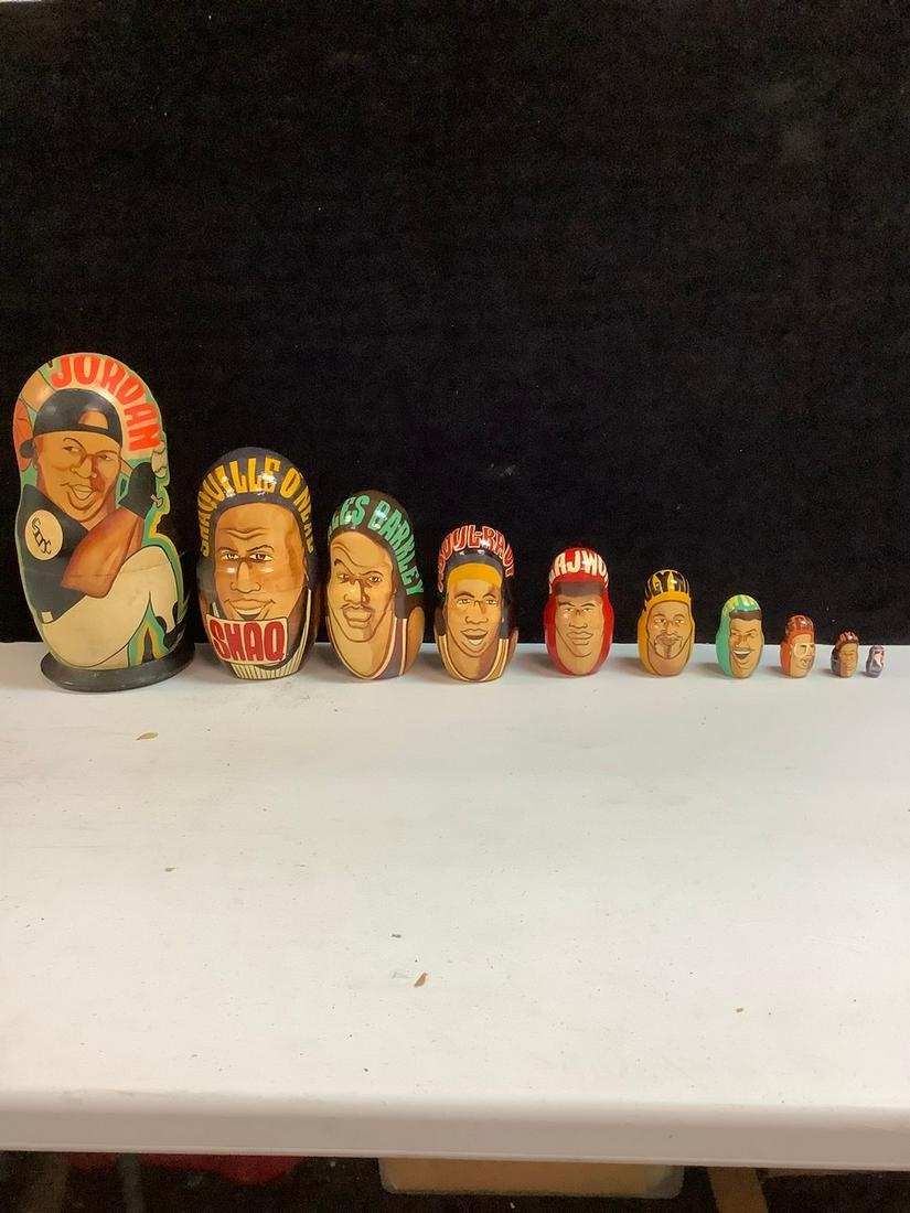Basketball player Russian nesting dolls tallest 11" (1 of 1)