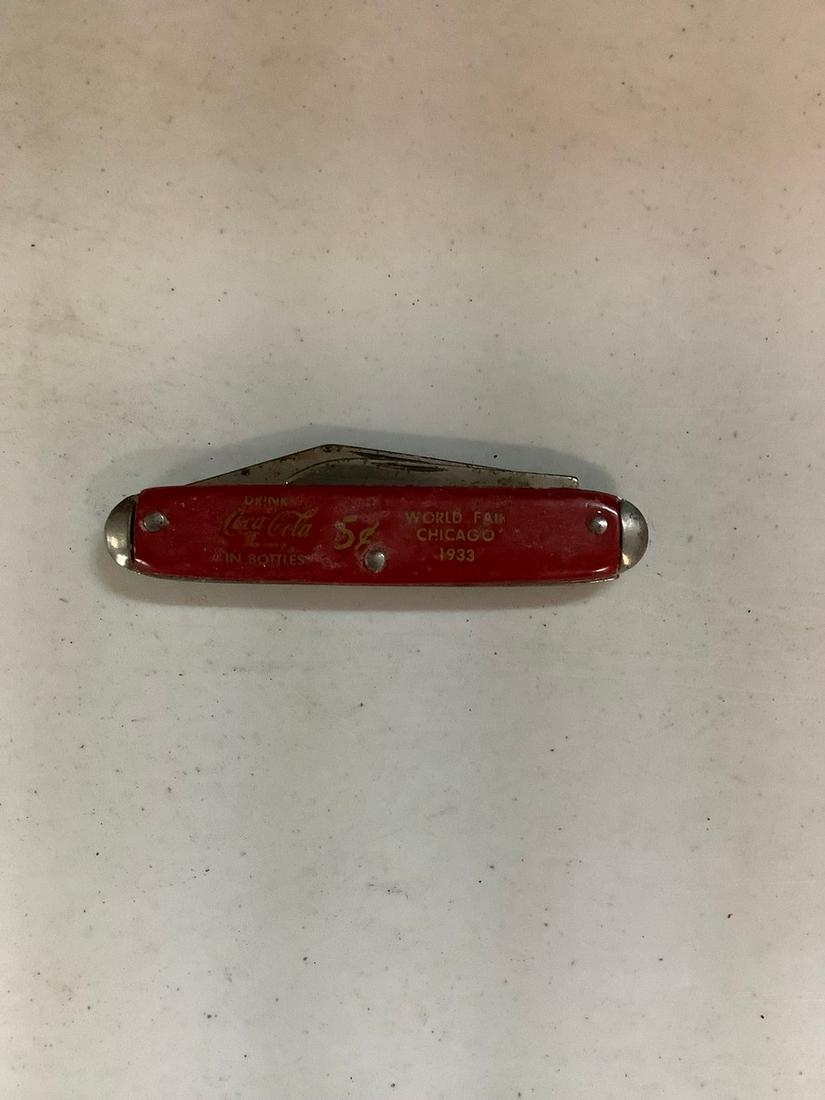 Coca-Cola pocket knife made in the USA (1 of 1)