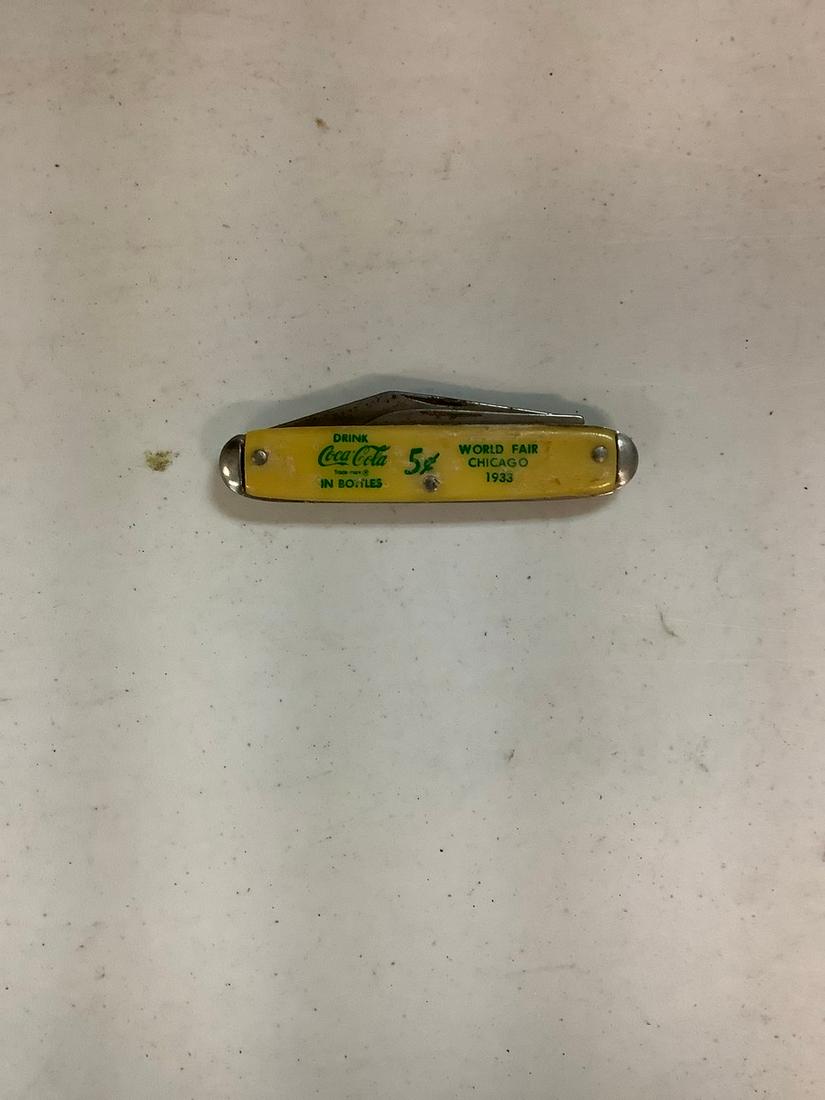 Coca-Cola pocket knife made in the USA (1 of 1)