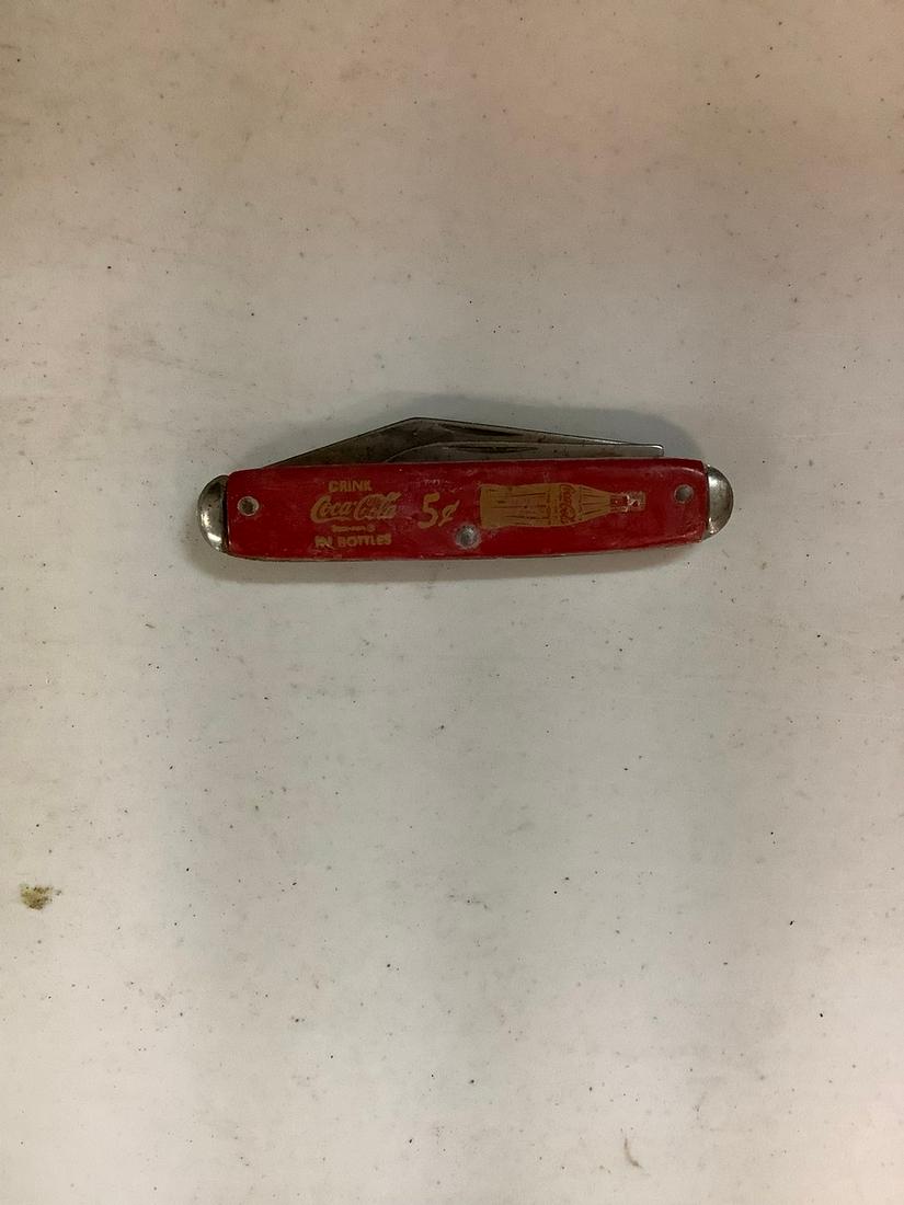 Coca-Cola pocket knife made in the USA (1 of 1)