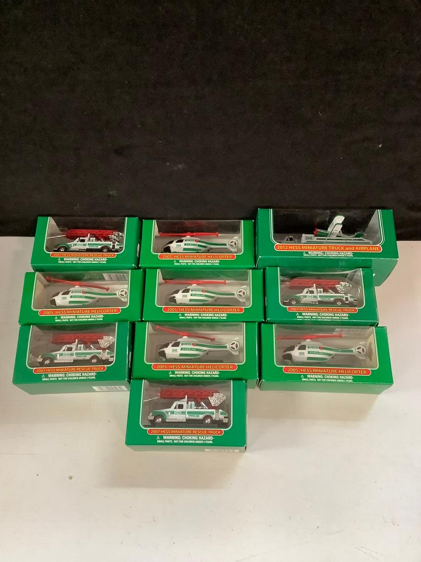 Lot of various Hess trucks and helicopters (1 of 1)