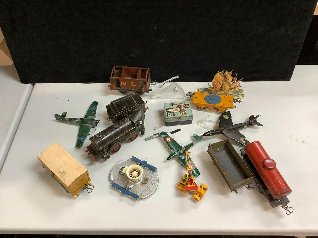 Lot of train cars, planes, and ship models: Lot of train cars, planes, and ship models