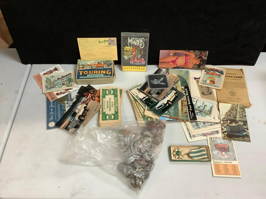 Postcards, Monte Carol fun bucks, bottle caps, and more: Postcards, Monte Carol fun bucks, bottle caps, and more
