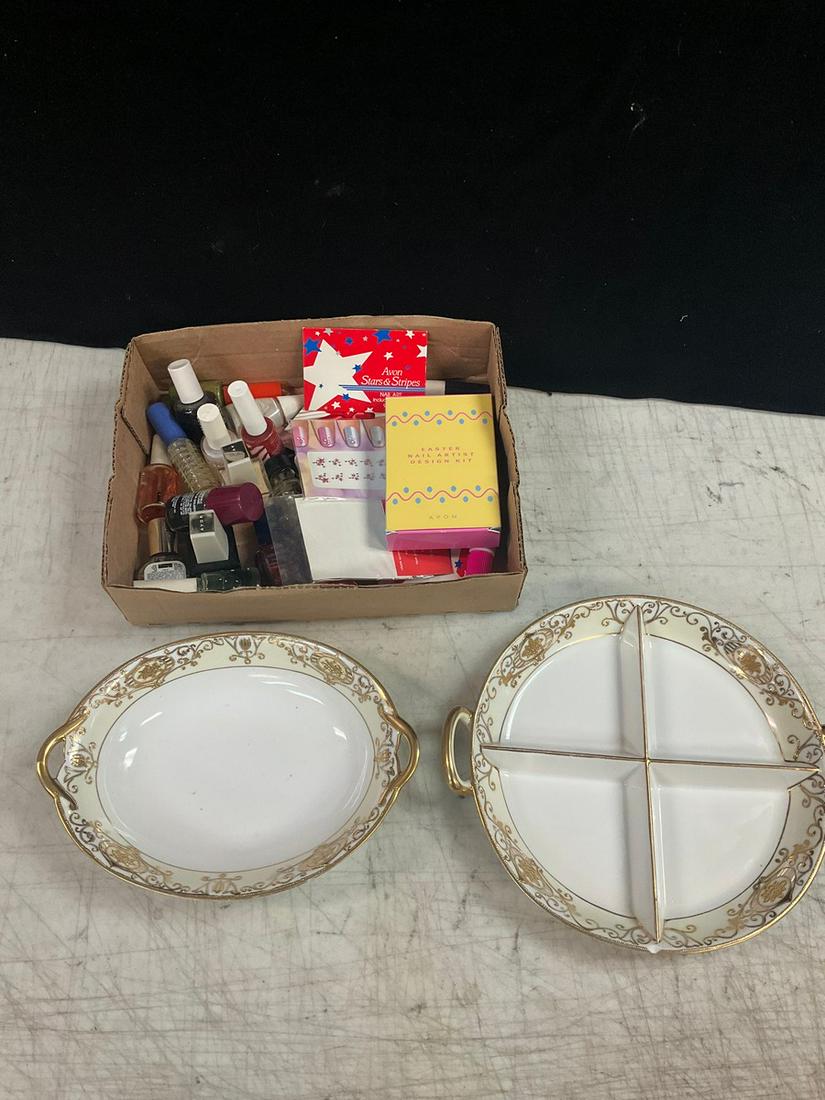 Lot of Nailpolish and noritake platee and more: Lot of Nailpolish and noritake platee and more