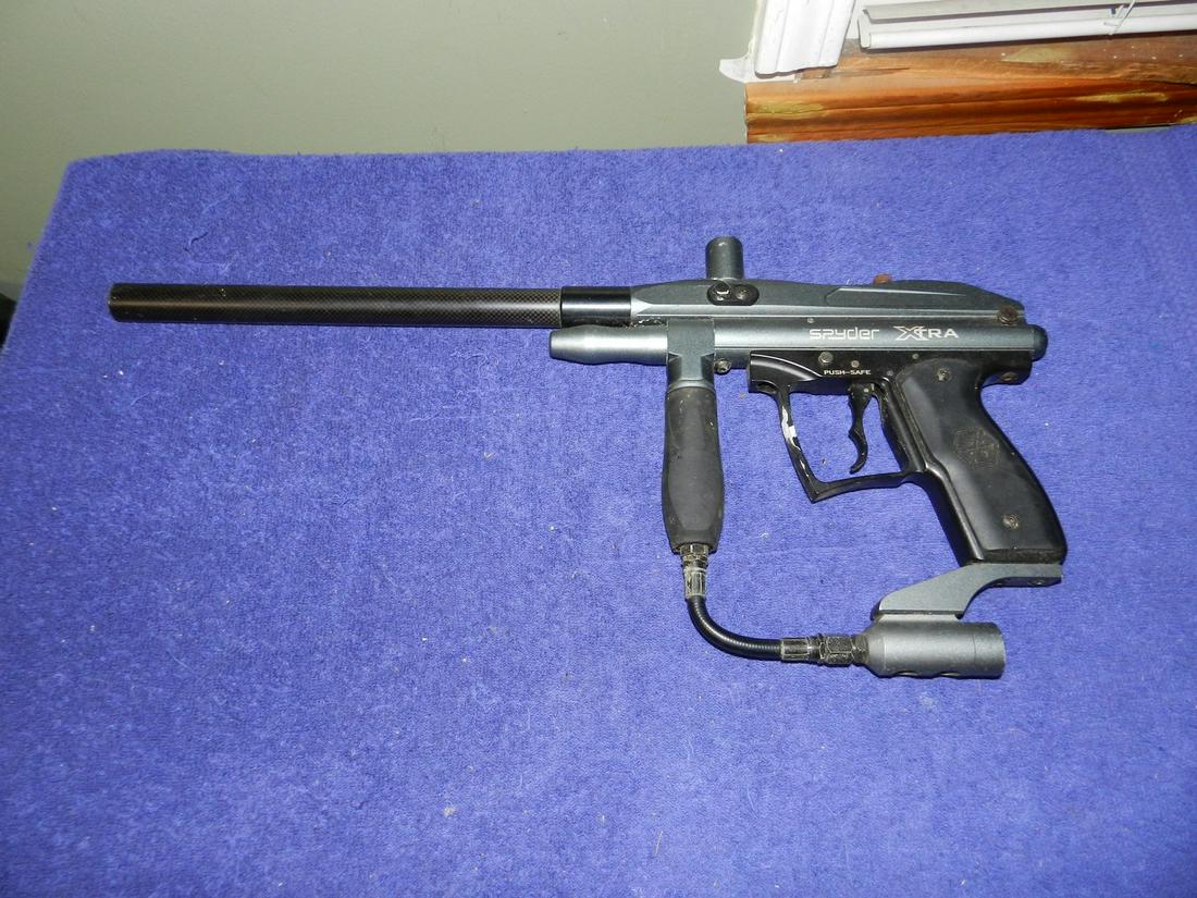 Spyder Xtra Paintball Marker Gun 10" Barrel: Spyder Xtra Paintball Marker Gun 10" Barrel