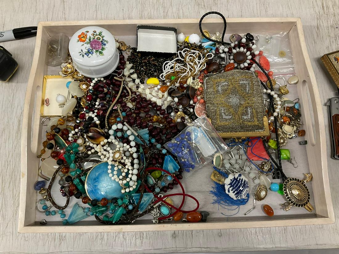 Lot of costume jerwlery, locket, and more: Lot of costume jerwlery, locket, and more