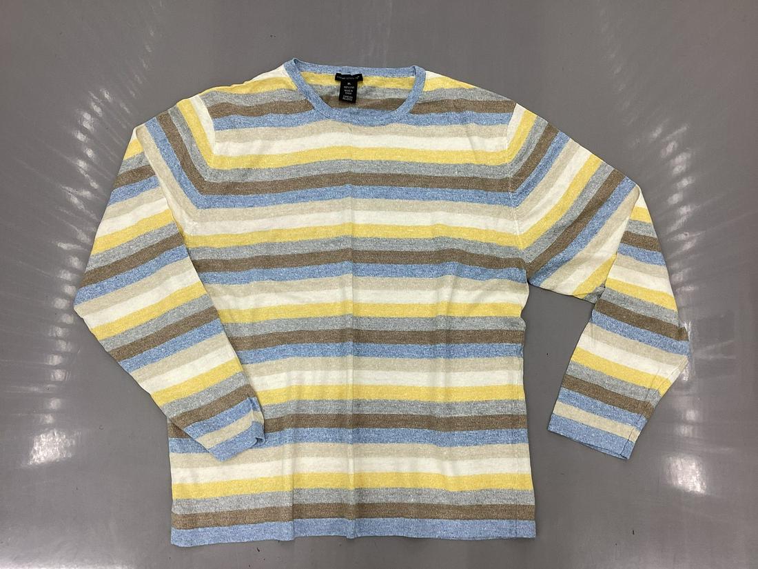 Mens Stefano Genovese 100% Linen Sweater Size XL: Mens Stefano Genovese 100% Linen Sweater Size XL