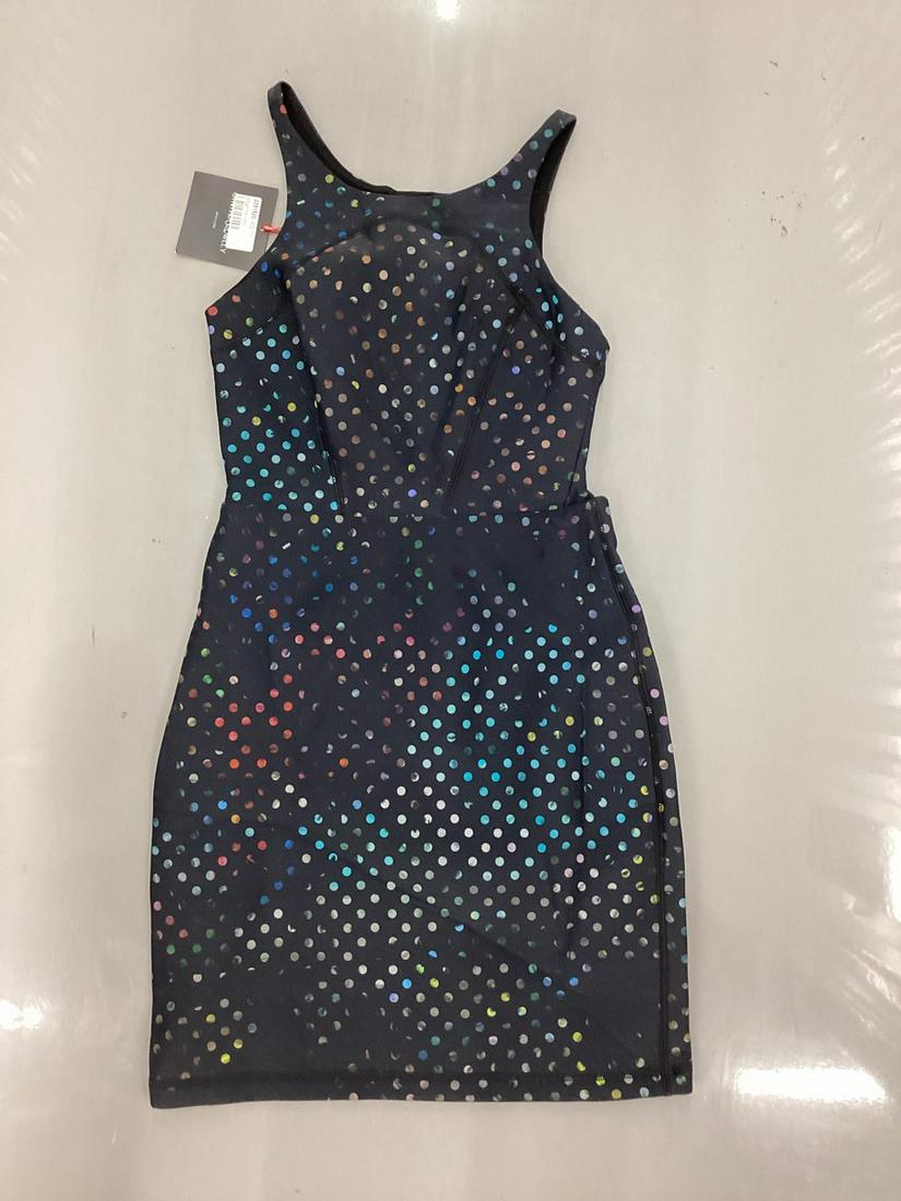 New With Tags Cynthia Rowley Multi Dot Wet Suit Style Dress Size 4: New With Tags Cynthia Rowley Multi Dot Wet Suit Style Dress Size 4