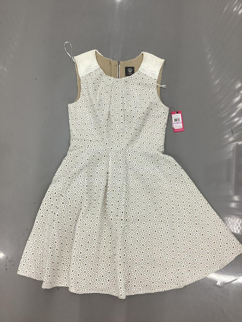 New with tags Vince Camuto Round Eyelet Overlay Dress Size 6: New with tags Vince Camuto Round Eyelet Overlay Dress Size 6