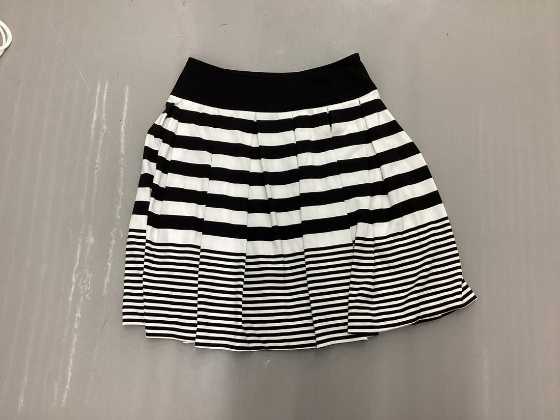 New Boston Proper Striped Pleated Skirt Size 4: New Boston Proper Striped Pleated Skirt Size 4