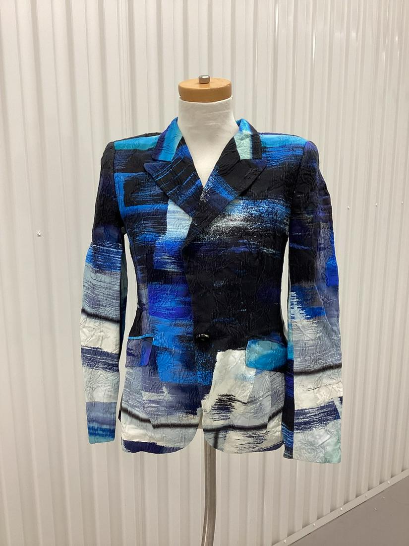 Escada Multi Color Jacket Size 34 Missing one button: Escada Multi Color Jacket Size 34 Missing one button