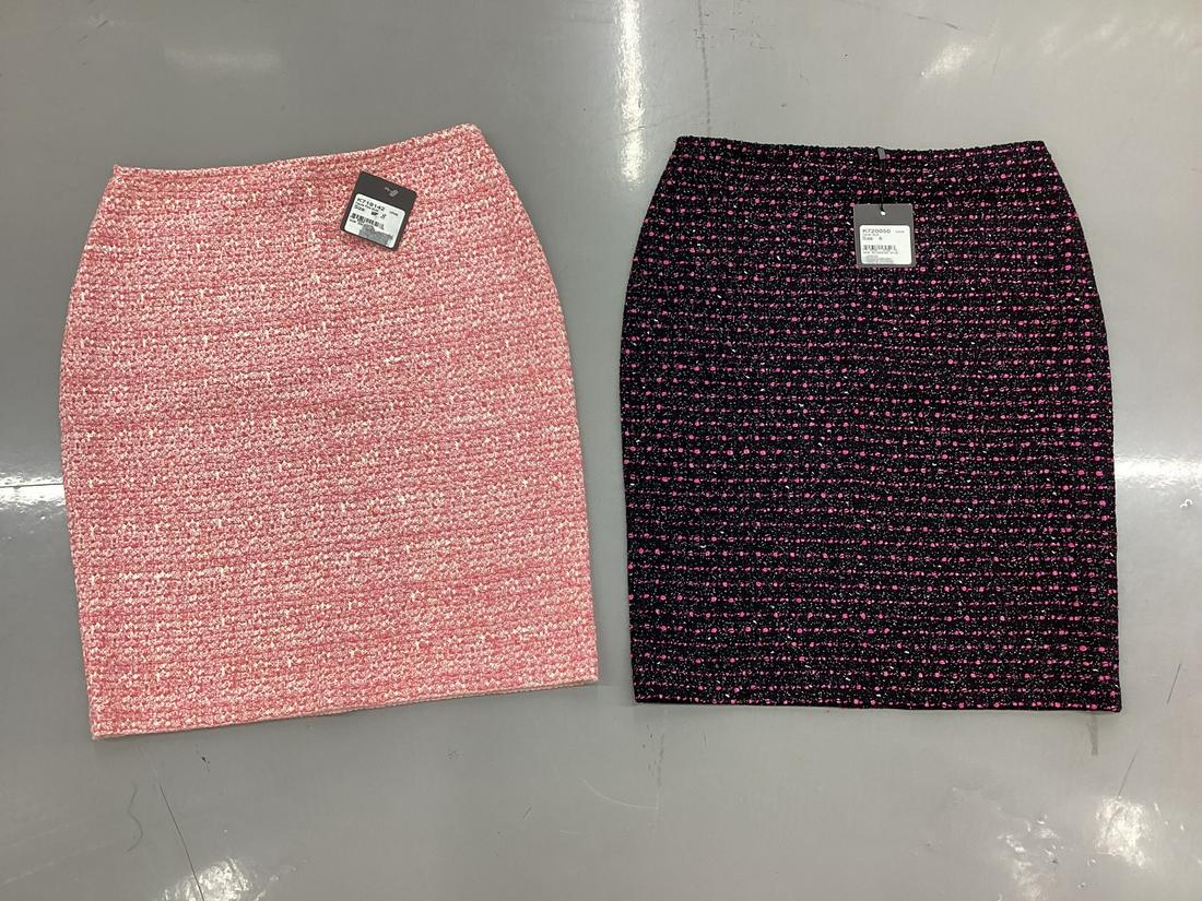 Two NWT St. John Multi Color Skirts Size 6 & 8: Two NWT St. John Multi Color Skirts Size 6 & 8