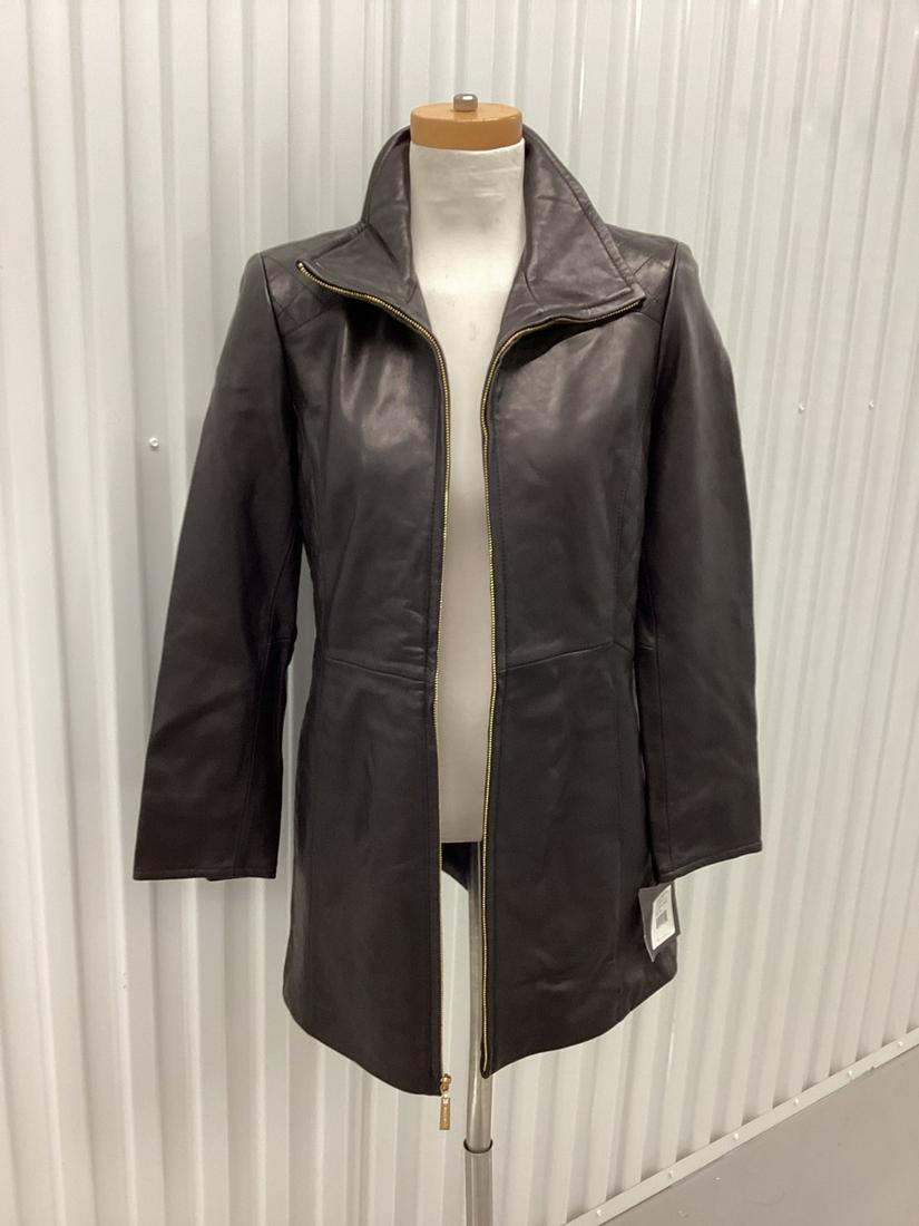 NWT Ellen Tracy Leather Jacket Size PS: NWT Ellen Tracy Leather Jacket Size PS