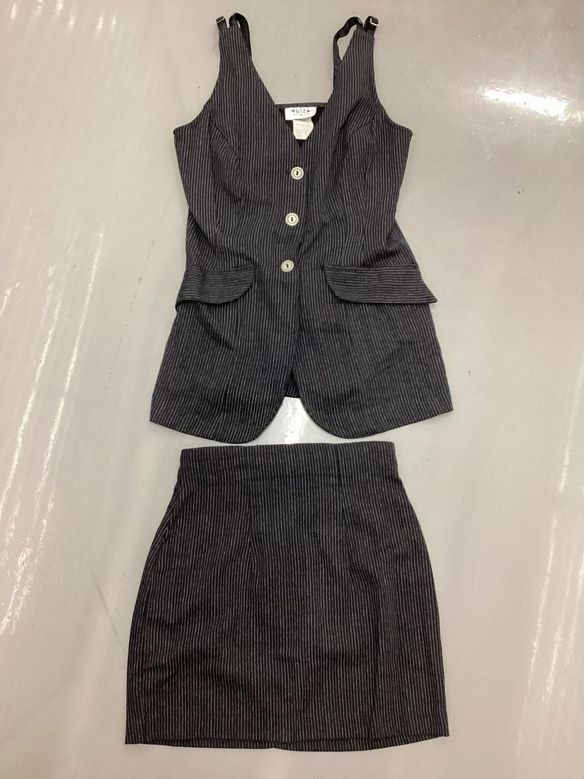 Vintage GSL Vest Tunic Skirt Set Size S: Vintage GSL Vest Tunic Skirt Set Size S