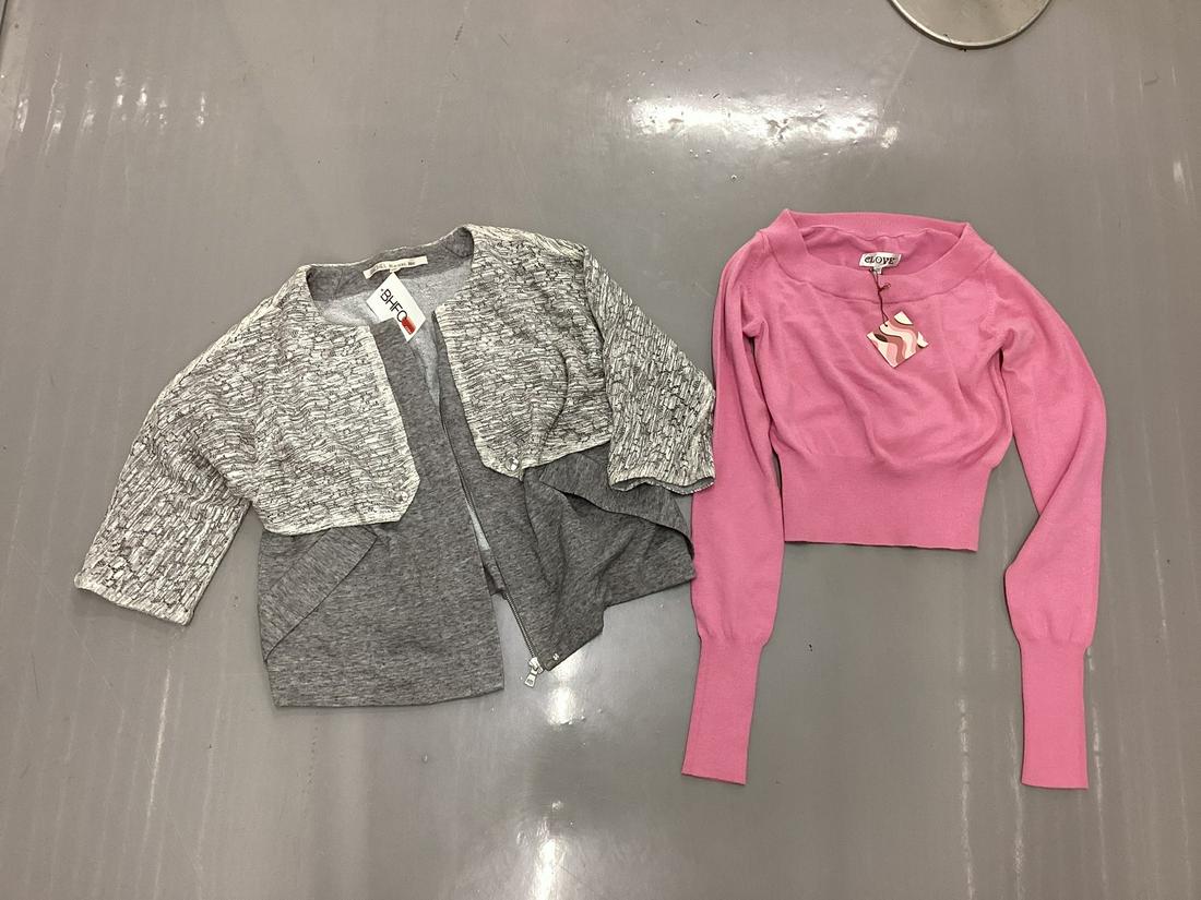 Rachel Roy Zip Front Jacket and NWT Clove Crop Sweater Top Both XS: Rachel Roy Zip Front Jacket and NWT Clove Crop Sweater Top Both XS