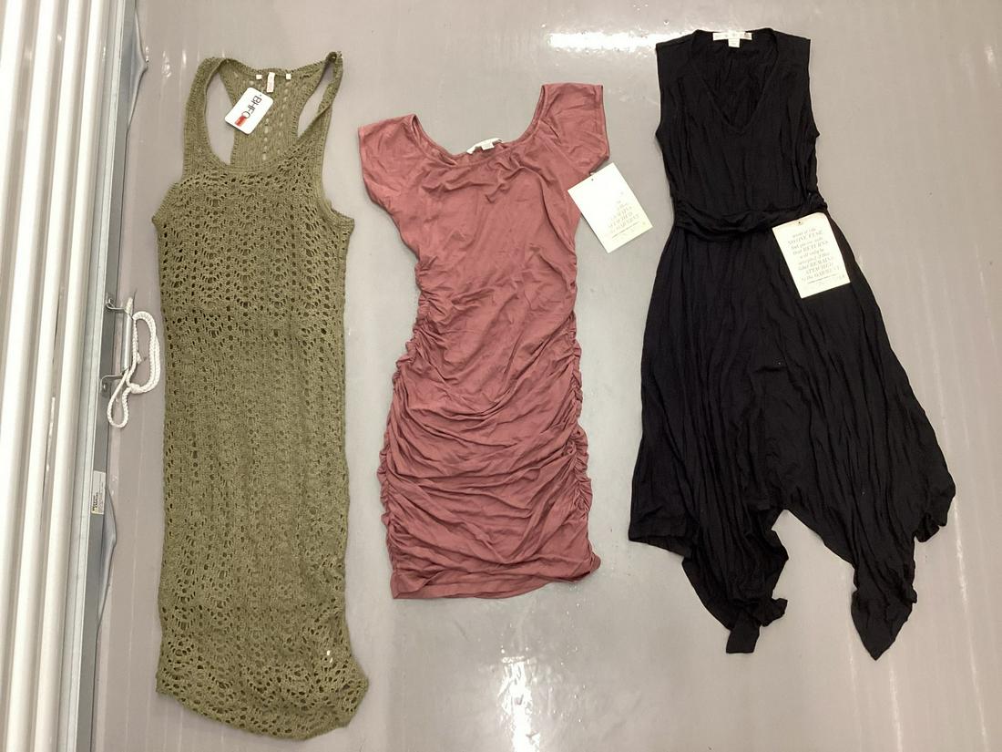 Two NWT Boston Proper Dresses and Crochet over slip Dress no tag all size XS: Two NWT Boston Proper Dresses and Crochet over slip Dress no tag all size XS