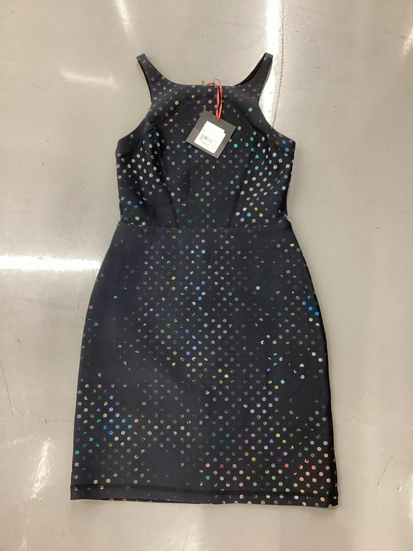 New With Tags Cynthia Rowley Multi Dot Wet Suit Style Dress Size 8: New With Tags Cynthia Rowley Multi Dot Wet Suit Style Dress Size 8